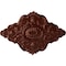 Ekena Millwork Ashford Ceiling Medallion, Hand-Painted Antique Copper, 42 3/4"W x 28 7/8"H x 1"P CM42X28ASACS - alternate 1
